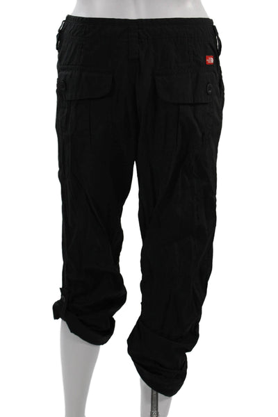 The North Face Womens Capri Cargo Pants Black Nylon Size 6