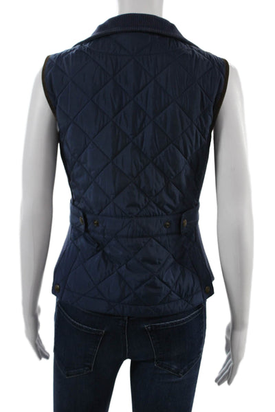 Ralph Lauren Sport Women Quilted Vest Dark Blue Petite Size S
