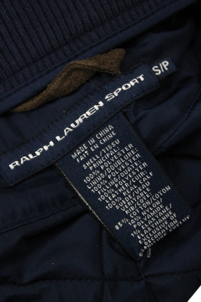 Ralph Lauren Sport Women Quilted Vest Dark Blue Petite Size S