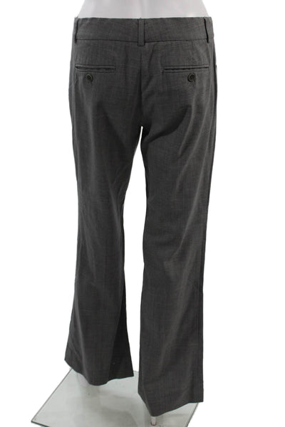 Theory Women Dress Pants Gray Cotton Blend Inseam 26 Size 4