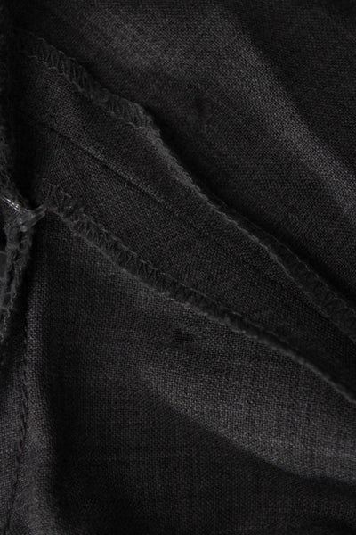 Theory Women Dress Pants Gray Cotton Blend Inseam 26 Size 4