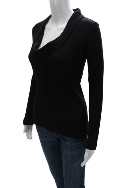 James Perse Unisex Black Pullover Sweater Long Sleeve Size 2