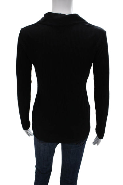 James Perse Unisex Black Pullover Sweater Long Sleeve Size 2