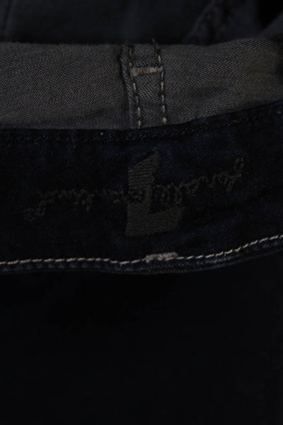 7 For All Mankind Womens Ankle Skinny Jeans Dark Blue Size 27