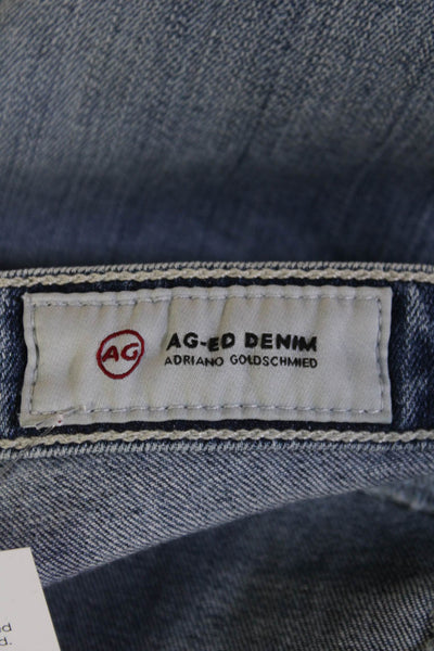AG Adriano Goldschmied Womens Blue Skinny Ankle Cropped Jeans Size 26