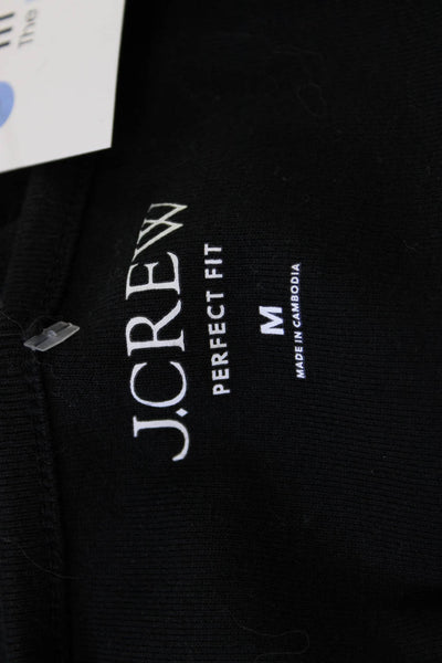 J Crew Womens Basic Black Cotton Short Sleeve T-Shirt Size M