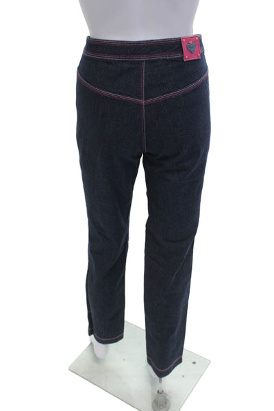Escada Women Ankle High Waist Dark Blue Jeans Size 36