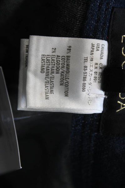 Escada Women Ankle High Waist Dark Blue Jeans Size 36