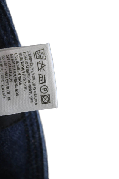 Escada Women Ankle High Waist Dark Blue Jeans Size 36