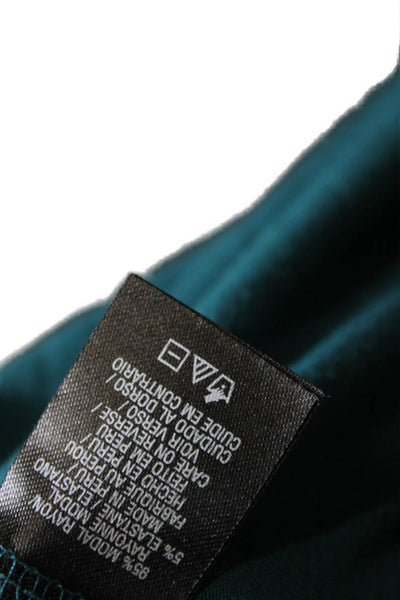 Tahari Womens Basic Long Sleeve Green Blouse Size S