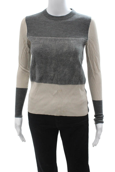 Rag & Bone Unisex Pullover Sweater Beige Merino Wool Long Sleeve Size 2XS