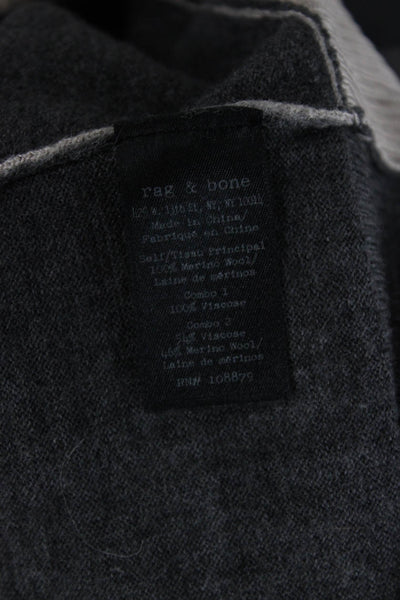 Rag & Bone Unisex Pullover Sweater Beige Merino Wool Long Sleeve Size 2XS