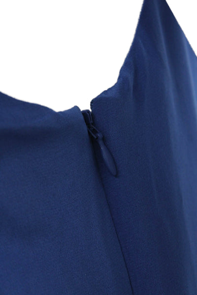 Joie Women Wrap Dress Blue Silk Sleeveless Size S