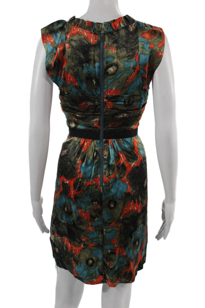 Plenty by Tracy Reese Women Mini Sheath Silk Sleeveless Black Dress Size S