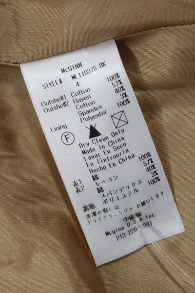Maginn Women A-Line Skater Black Cotton Geometric Skirt Size 4