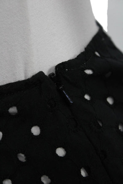 Michael Michael Kors Women A-Line Black Polka Dot Skirt Size 2