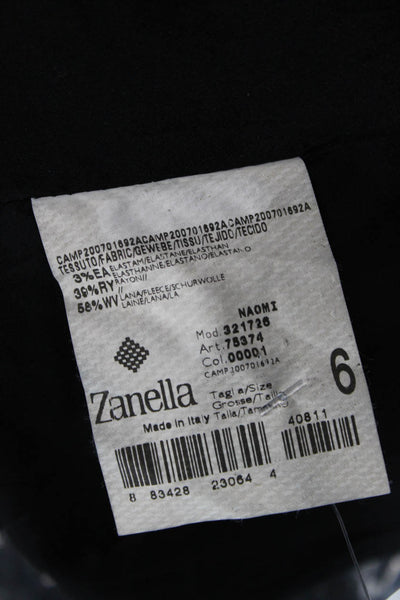 Zanella Unisex Black Striped Collared Blazer Long Sleeve Size 6
