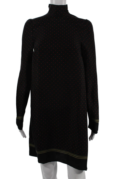 Philosophy Di Lorenzo Serafini Women Shift Dress Polka Dot Long Sleeve Size 2