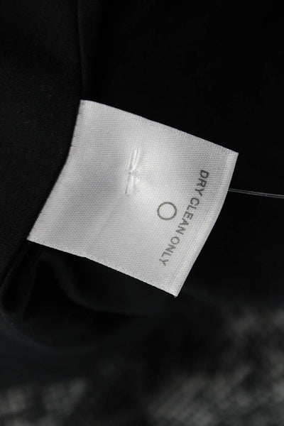 Classiques Entier Women A-Line Black Wool Mohair Knee Dress Size 2