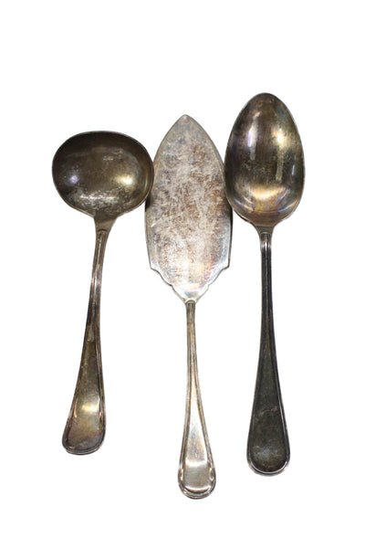Roberts + Belk Vintage Silverplate Serveware Lot - Pie Server/Ladle/Spoon