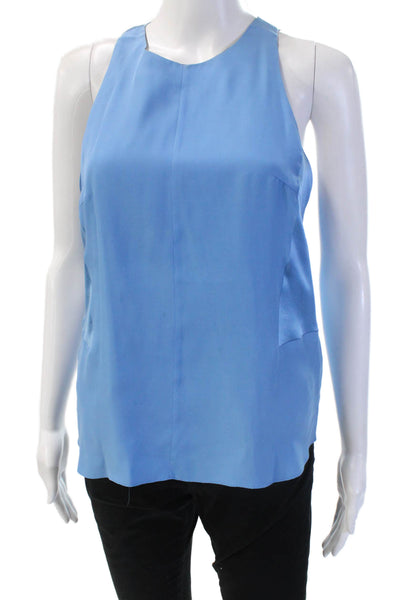 Rag & Bone Womens Blue Cotton Solid Sleeveless Tank Size M