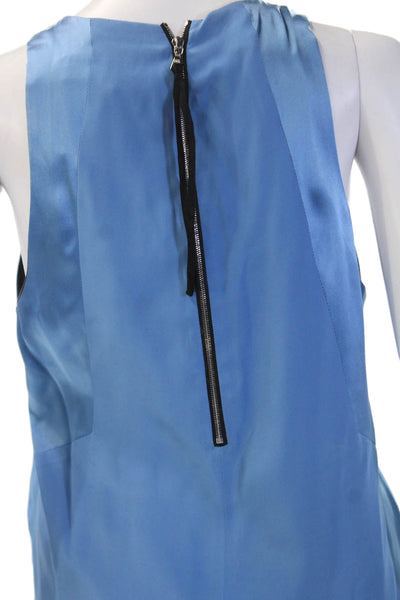 Rag & Bone Womens Blue Cotton Solid Sleeveless Tank Size M