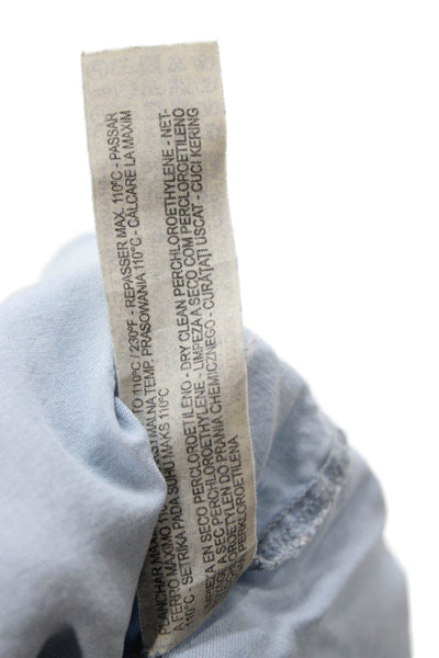 Zara Woman Women Shift Dress Light Blue Lyocell Bohemian Short Size L