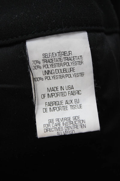 Theory Women Ankle Dress Pants Black Drawstring Solid Size PP