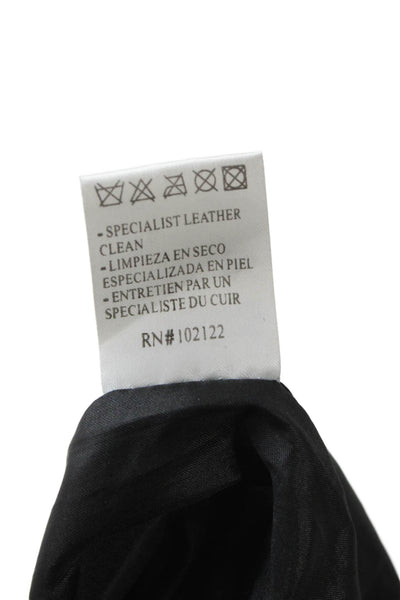 Maxima Women Straight Pencil Skirt Black Polyester Short Size 2