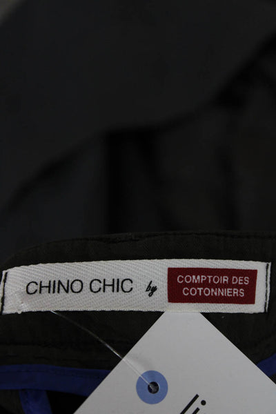 Comptoir Des Cotonniers Unisex Chino Ankle Pants Green Buckle Size XS