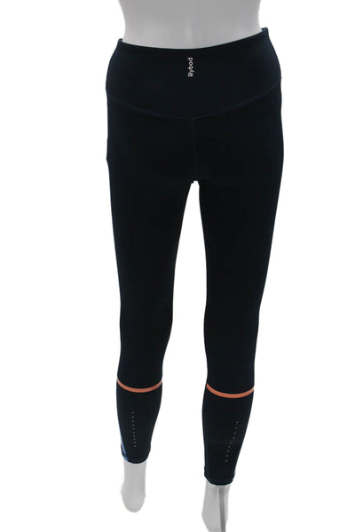 Lilybod Womens Ankle Black Striped Leggings Size M