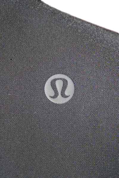 Lululemon Women Ankle Cropped Jogger Pants Black Drawstring Size 6