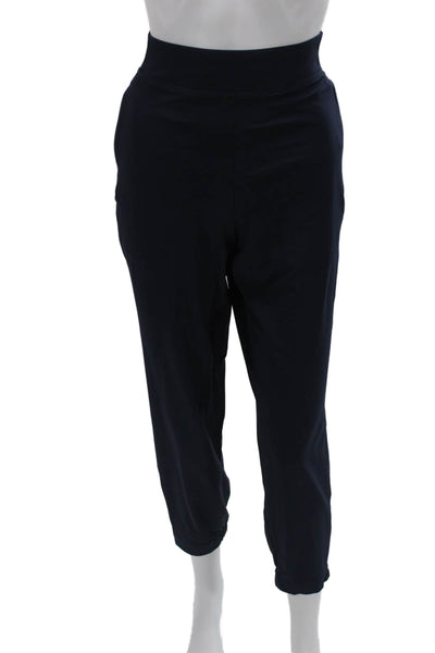 Athleta Womens Jogger Pants Dark Blue Zip Size 6