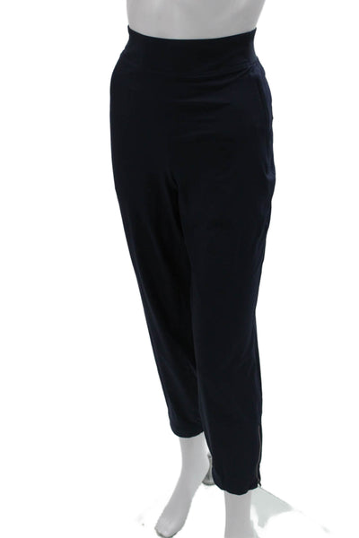 Athleta Womens Jogger Pants Dark Blue Zip Size 6