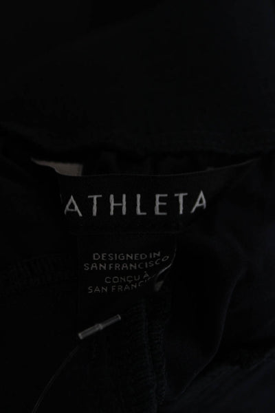 Athleta Womens Jogger Pants Dark Blue Zip Size 6