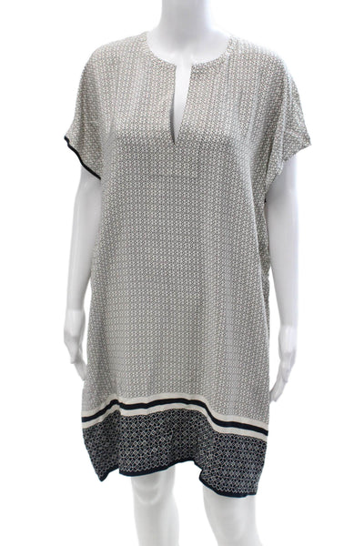 Splendid Womens Black Abstract V Neck Sleeveless Romper Rayon Size L