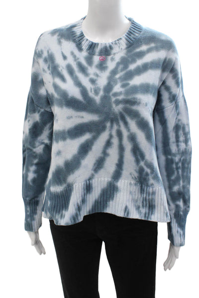 Daily/Ritual Unisex Pullover Blue Cotton Crewneck Long Sleeve 90s Size M