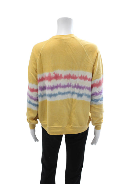 I Stole My Boyfriends Shirt Womens Yellow Striped Pullover Sweatshirt Size XS