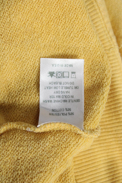 I Stole My Boyfriends Shirt Womens Yellow Striped Pullover Sweatshirt Size XS