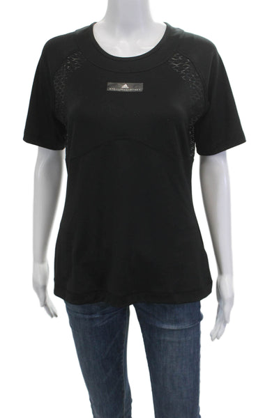 Adidas by Stella McCartney Women Black T-Shirt Crewneck Size L