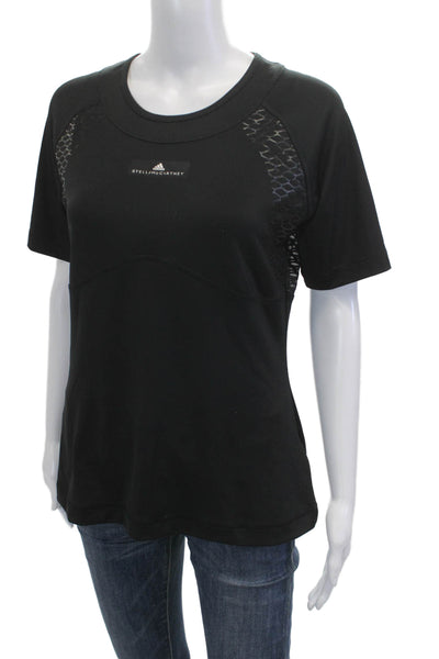 Adidas by Stella McCartney Women Black T-Shirt Crewneck Size L
