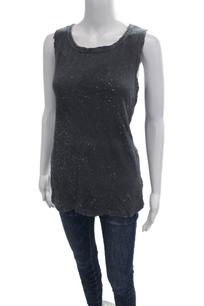 Current/Elliott Womens Basic Sleeveless Dark Gray Tank Size 1