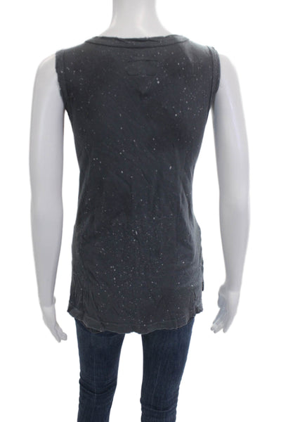Current/Elliott Womens Basic Sleeveless Dark Gray Tank Size 1