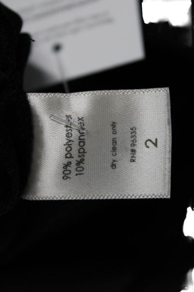 Susana Monaco Women A-Line Fit and Flare Sleeveless Black Cotton Dress Size 2