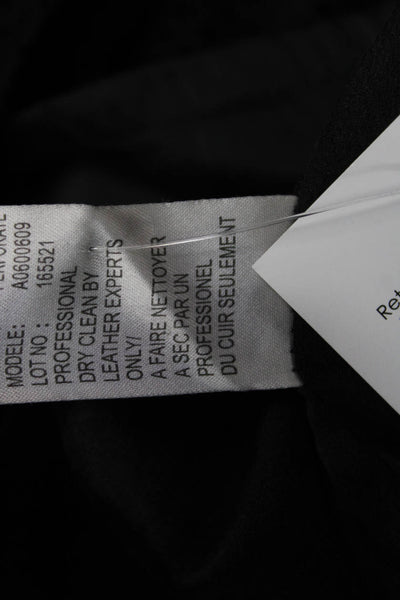 Susana Monaco Women A-Line Fit and Flare Sleeveless Black Cotton Dress Size 2