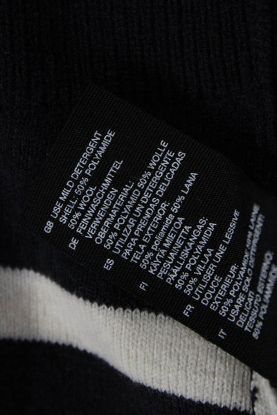 Paris Atelier Other Stories Unisex Black Striped Pullover Sweater Size L