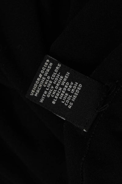 Norma Kamali Women Shift Dress Black Long Sleeve Knee Length Size L