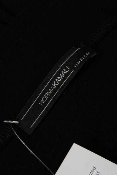 Norma Kamali Women Shift Dress Black Long Sleeve Knee Length Size L