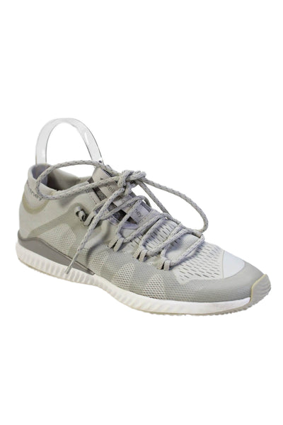 Adidas by Stella McCartney Womens Lace Up Low Top Sneakers Grey Size 7.5