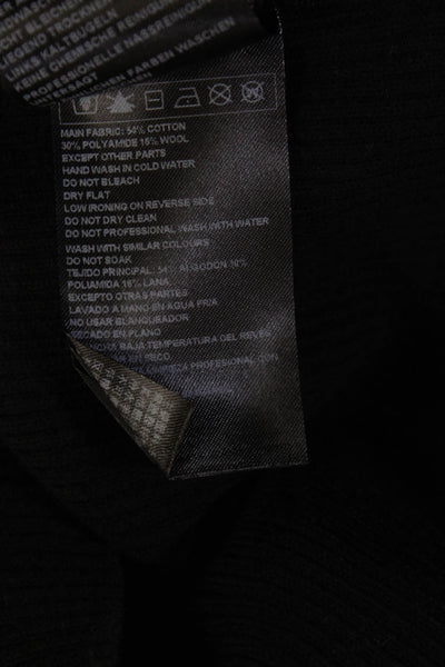 Ba&Sh Women Black Sleeveless Tank 55% Cotton 30% Polyamide 15% Wool Size XS